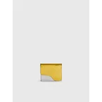 Olba Gold/Silver Metallic Leather Wallet