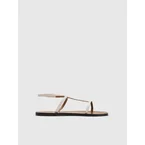 Delebbio Linen Nappa Flat sandals