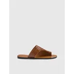 Rosa Cannella Printed Croco Cutout sandals