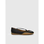 Sella Black Nappa Ballet flats