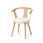 Stolsdyna | Rund | Fårskinn | D34 cm