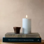 Luca LED pillar candle ø 7.5 x 15 cm def.