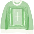 Tennis Court Graphic Jacquard  Billiard Green/flour