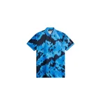Tour Tech Print Polo / Warp Sonic Blue L