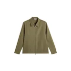Julius Drape Linen Overshirt / Kalamata