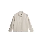 Julius Drape Linen Overshirt / Moonbeam