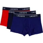 3-pack Stretch Cotton Trunks Navy Blue/red-methylene