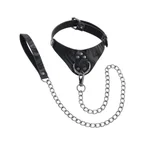 Sportsheets Velvet Noir Halsband & Koppel Svart