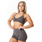 Aura Seamless Sports Bra - Earth Grey