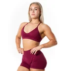 Aura Seamless Sports Bra - Cherry