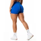 Aura Seamless Scrunch Shorts - Cobalt