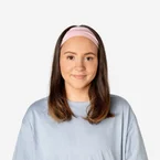 Rosa och bruna hårband - 2 st.