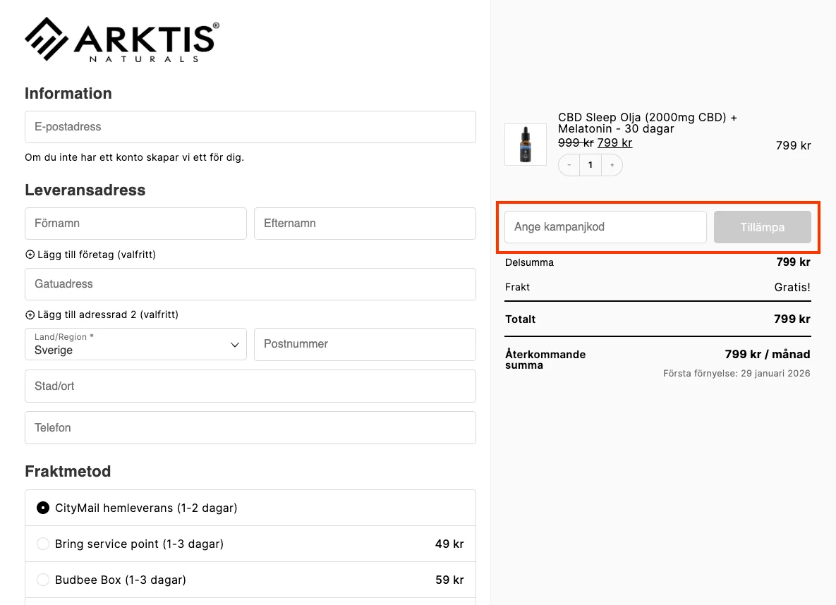 Hur man använder - Arktis Naturals