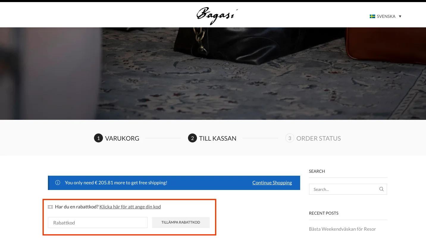 Hur man använder - Bagasi