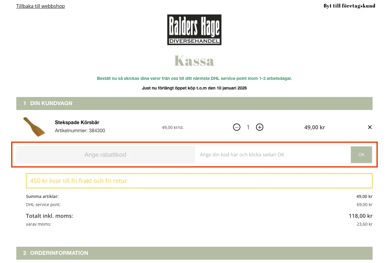 Hur man använder - baldershage