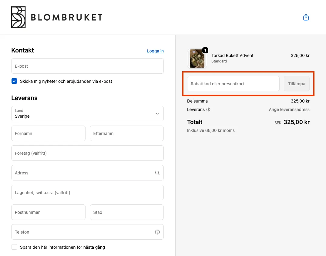 Hur man använder - Blombruket
