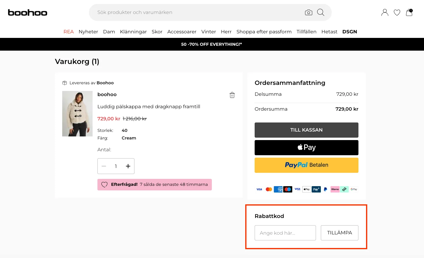 Hur man använder - Boohoo