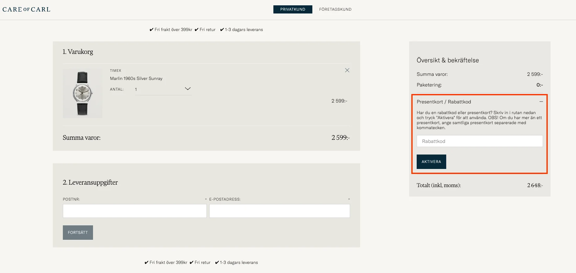 Hur man använder - CareofCarl