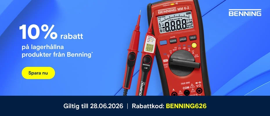 Bevis på kupong - Conrad - Conrad rabattkod: [[extra rabatt]] på lagerhållna Benning-produkter