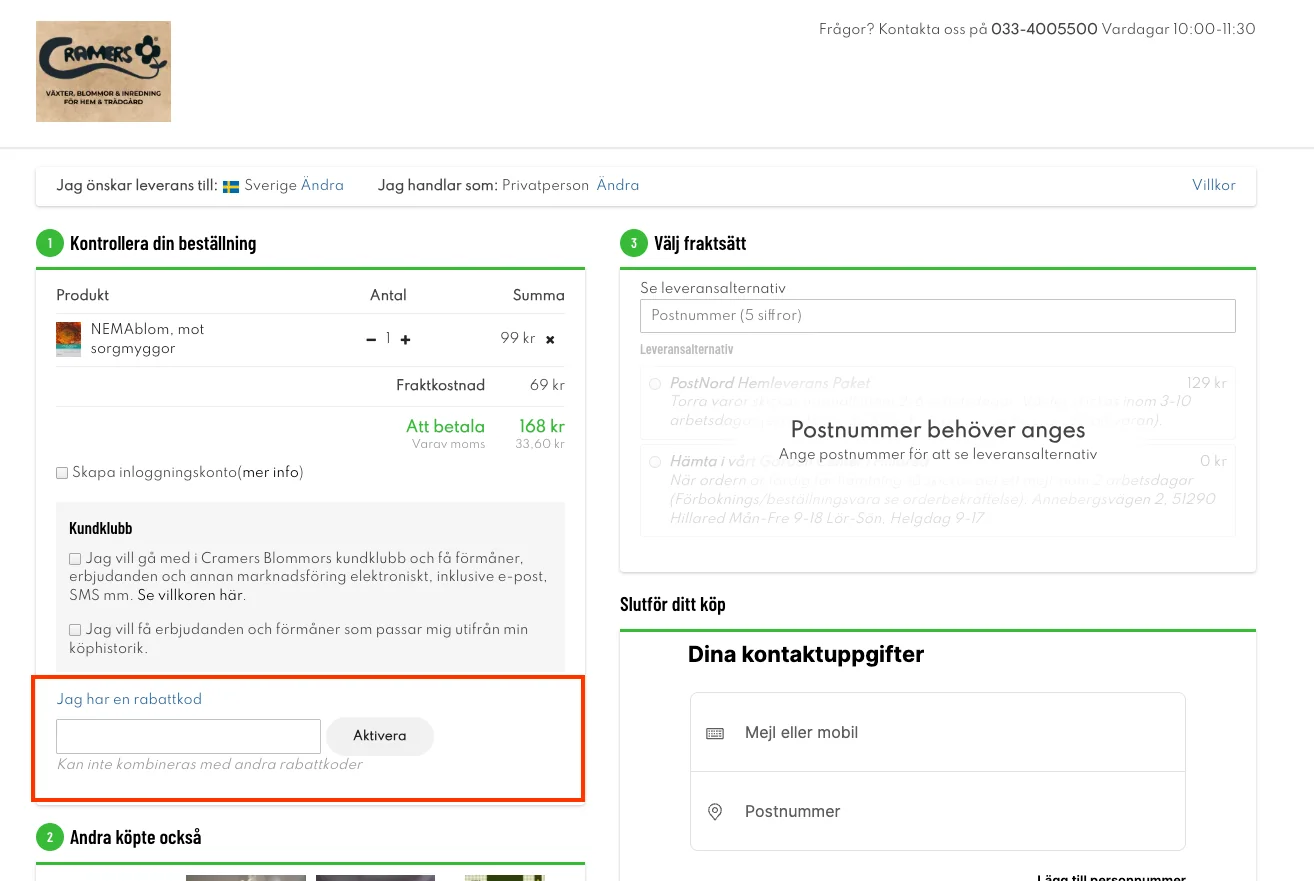 Hur man använder - Cramers Blommor