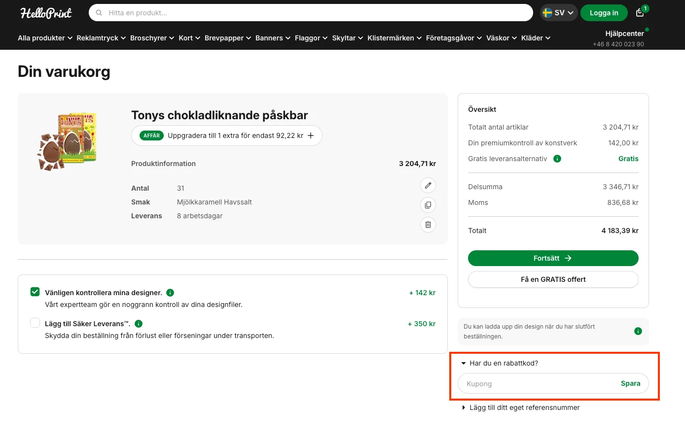 Hur man använder - Helloprint