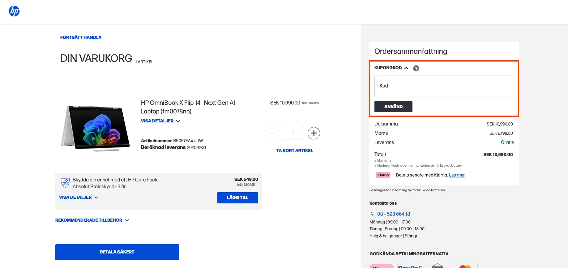 Hur man använder - HP