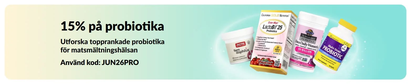 Bevis på kupong - iHerb - IHerb rabattkod: [[15% rabatt]] på probiotika för matsmältningshälsan