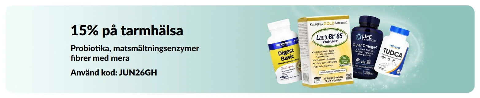 Bevis på kupong - iHerb - IHerb rabattkod: [[15% rabatt]] på probiotika, matsmältningsenzym och fibrer