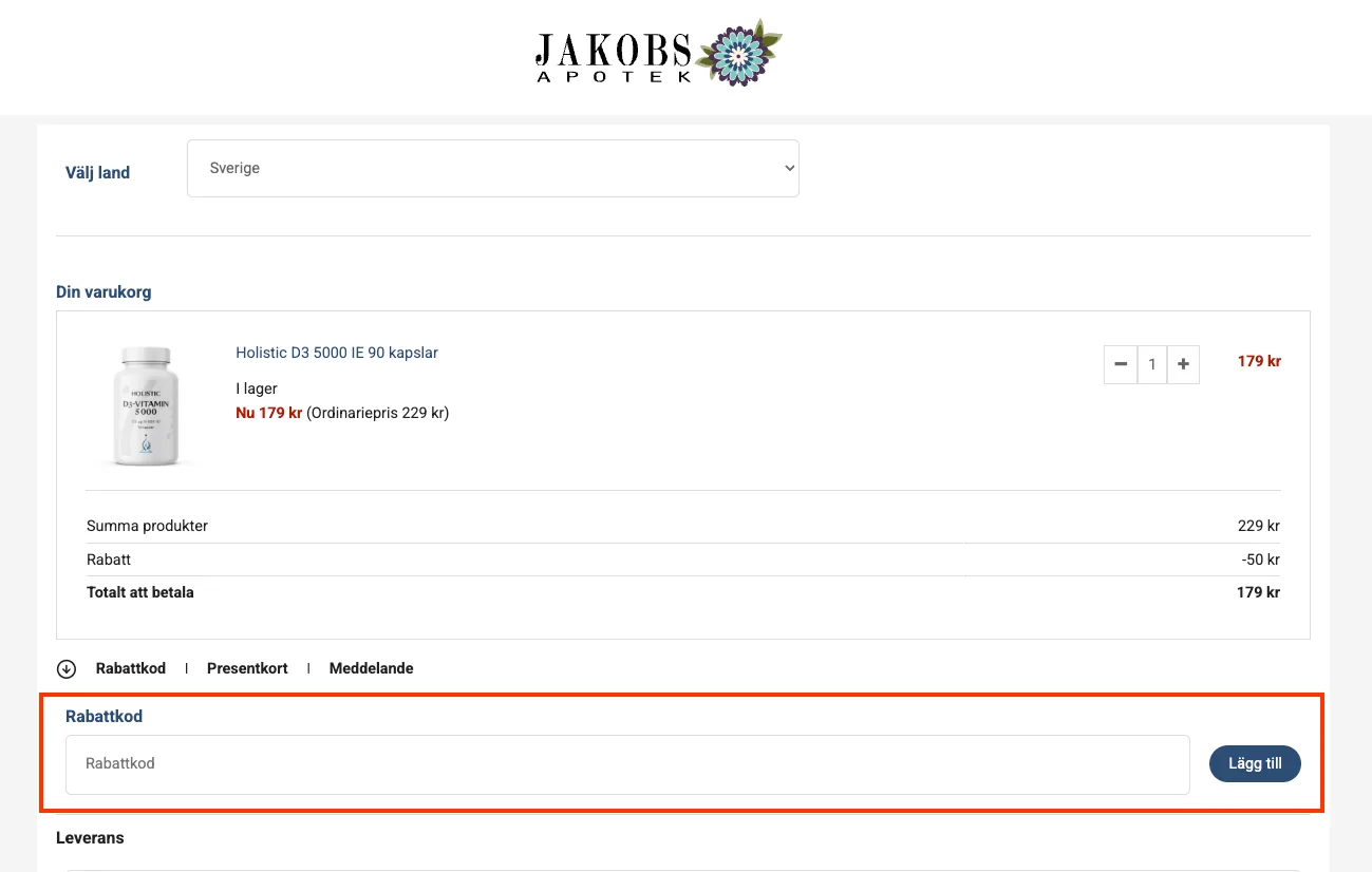 Hur man använder - Jakobsapotek