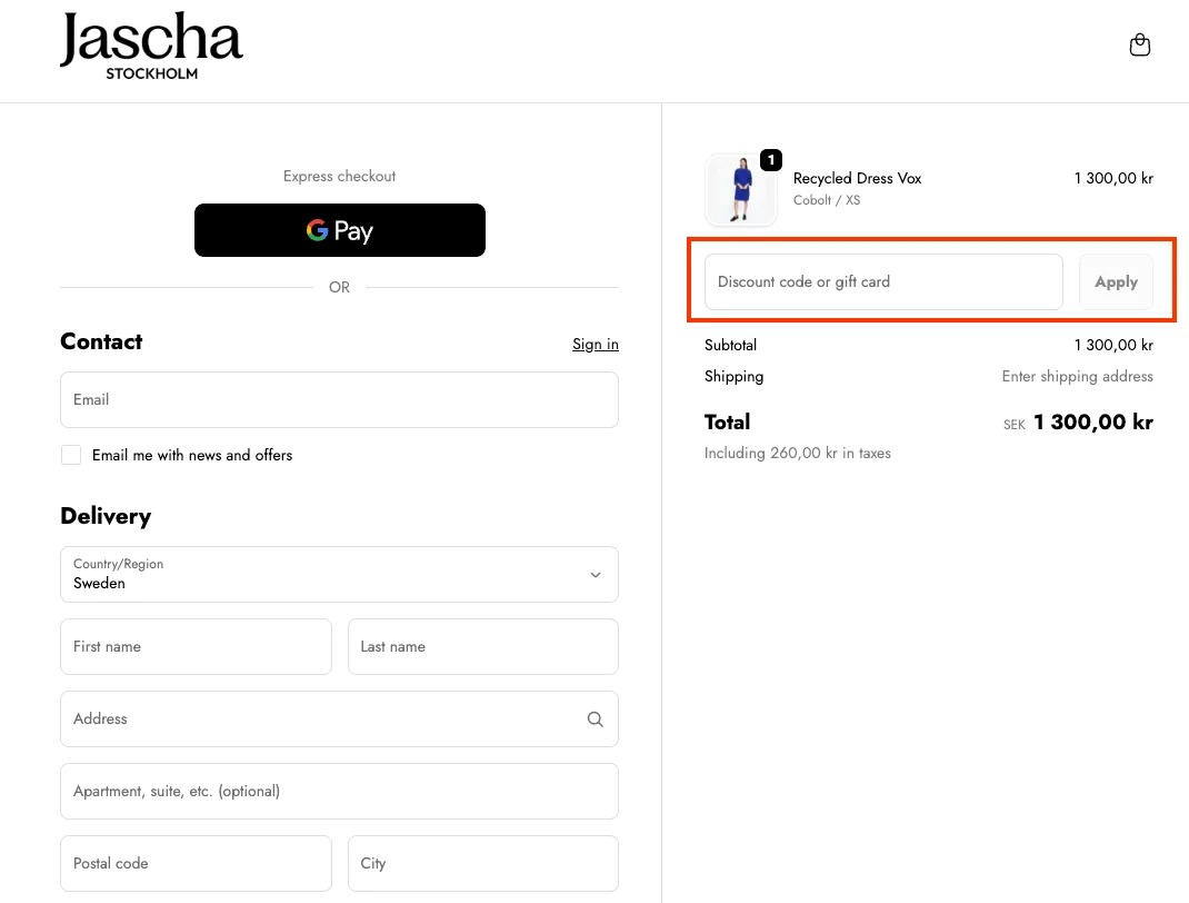 Hur man använder - Jascha Stockholm
