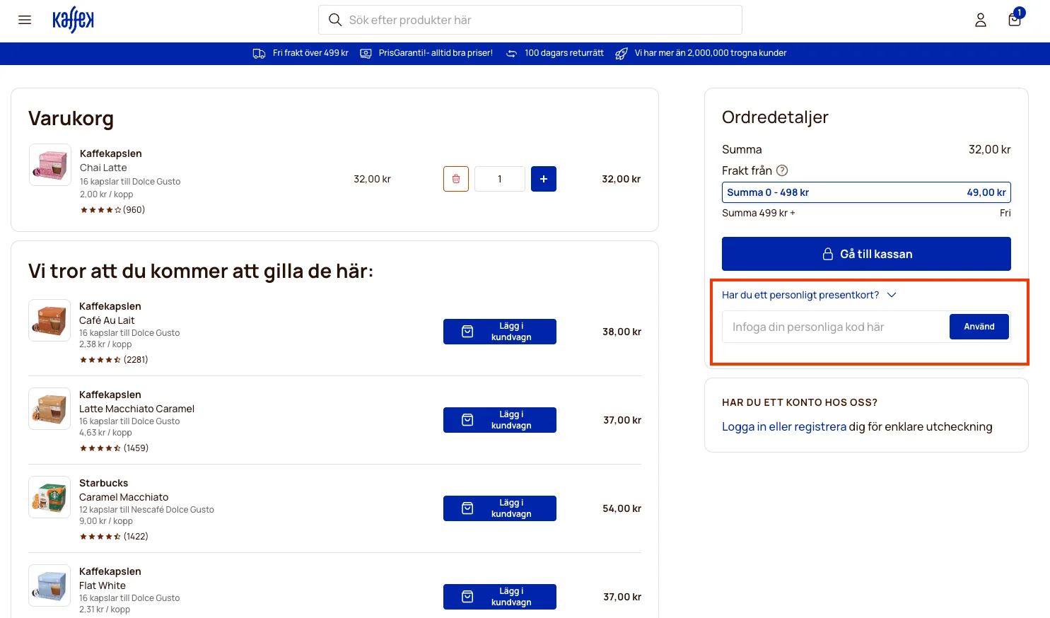 Hur man använder - kaffekapslen
