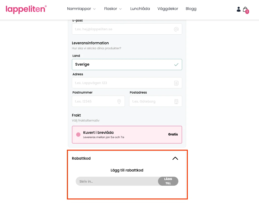 Hur man använder - lappeliten