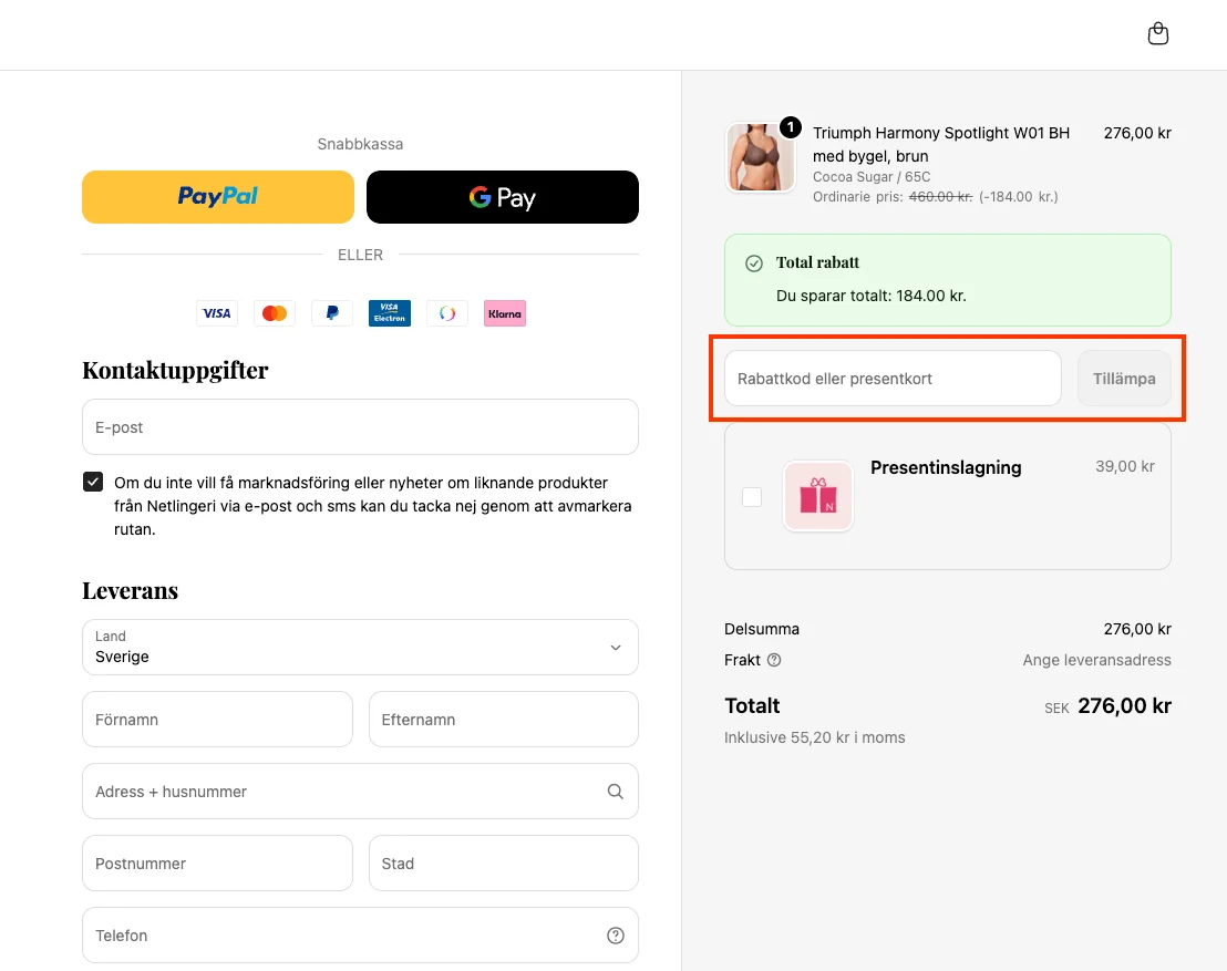 Hur man använder - Netlingeri
