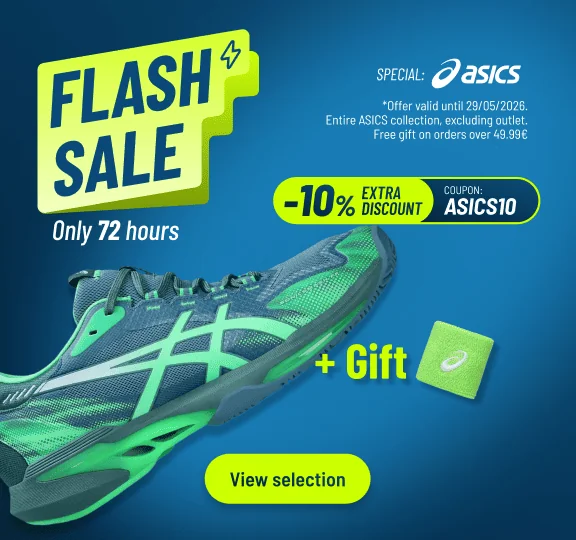 Bevis på kupong - PadelNuestro - PadelNuestro rabattkod: [[10% extra rabatt]] på ASICS-kollektionen