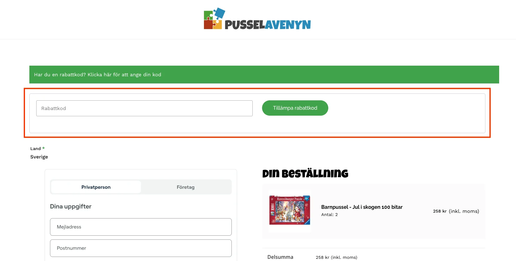 Hur man använder - Pusselavenyn