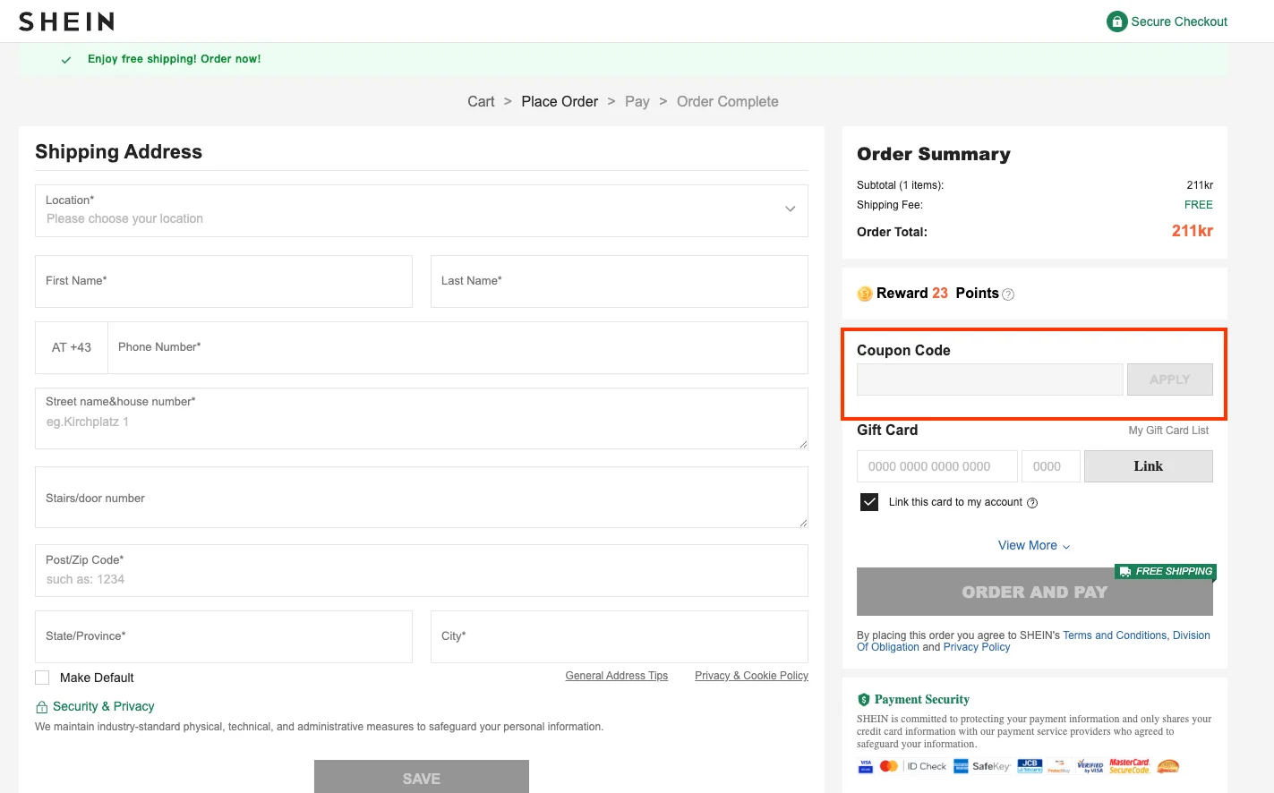 Hur man använder - Shein