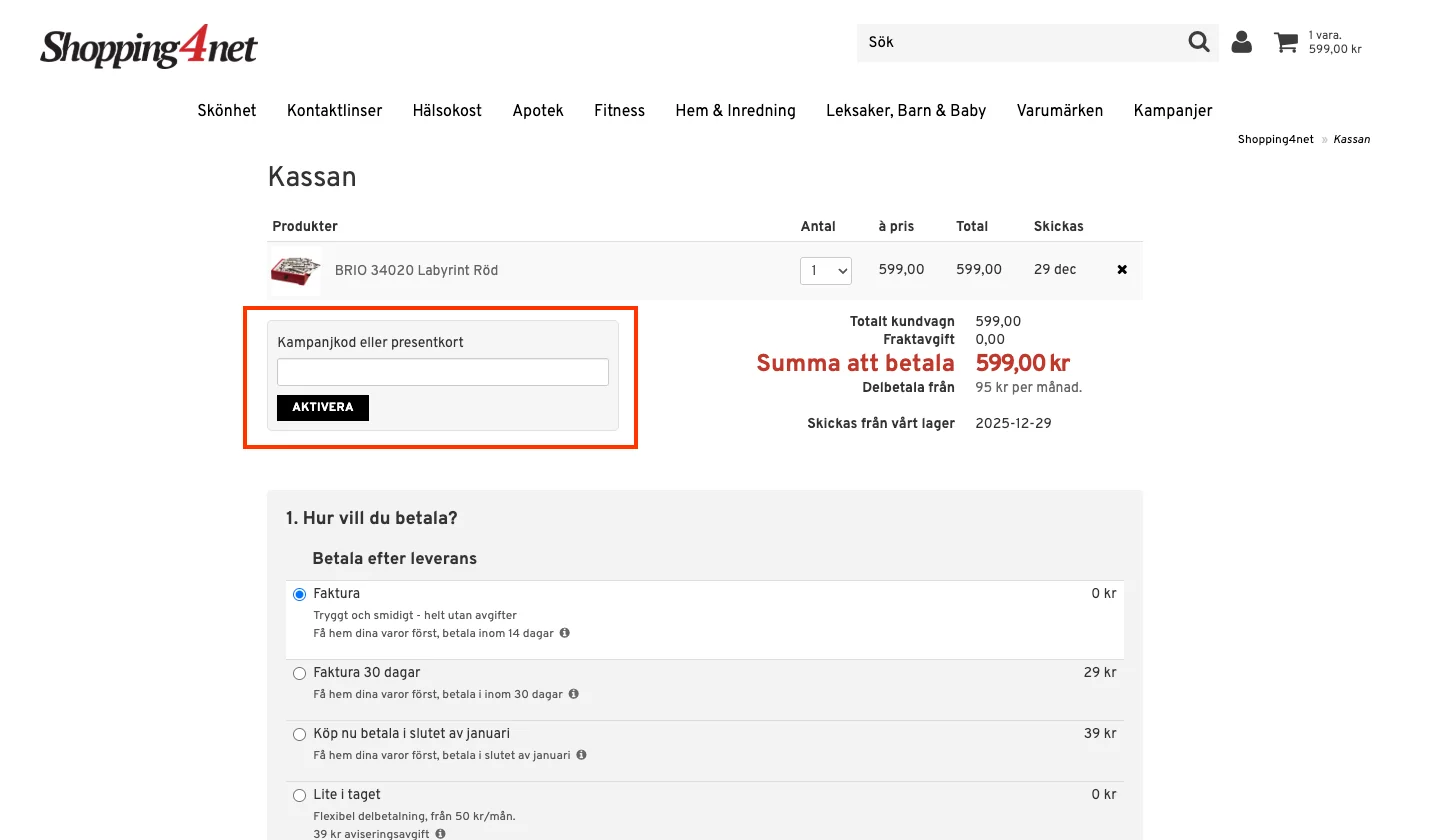 Hur man använder - Shopping4net