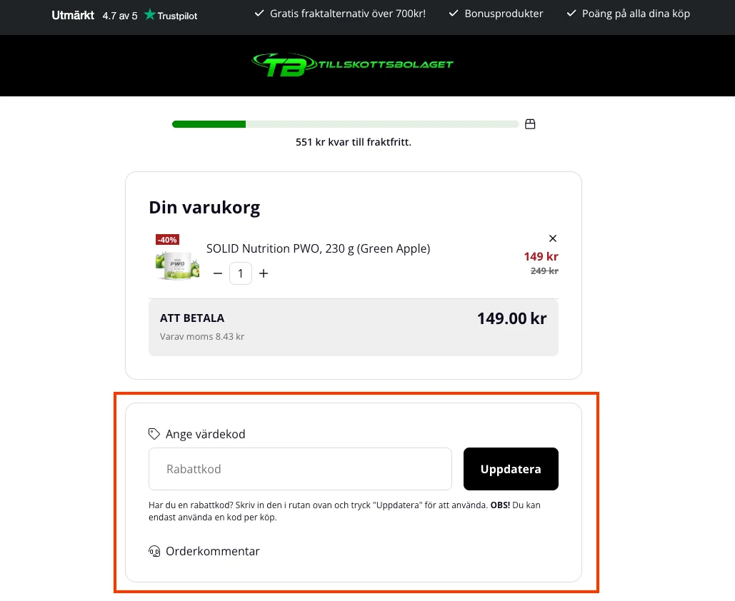 Hur man använder - Tillskottsbolaget