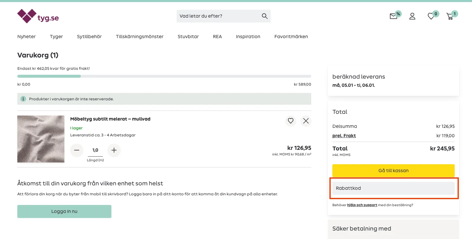 Hur man använder - Tyg