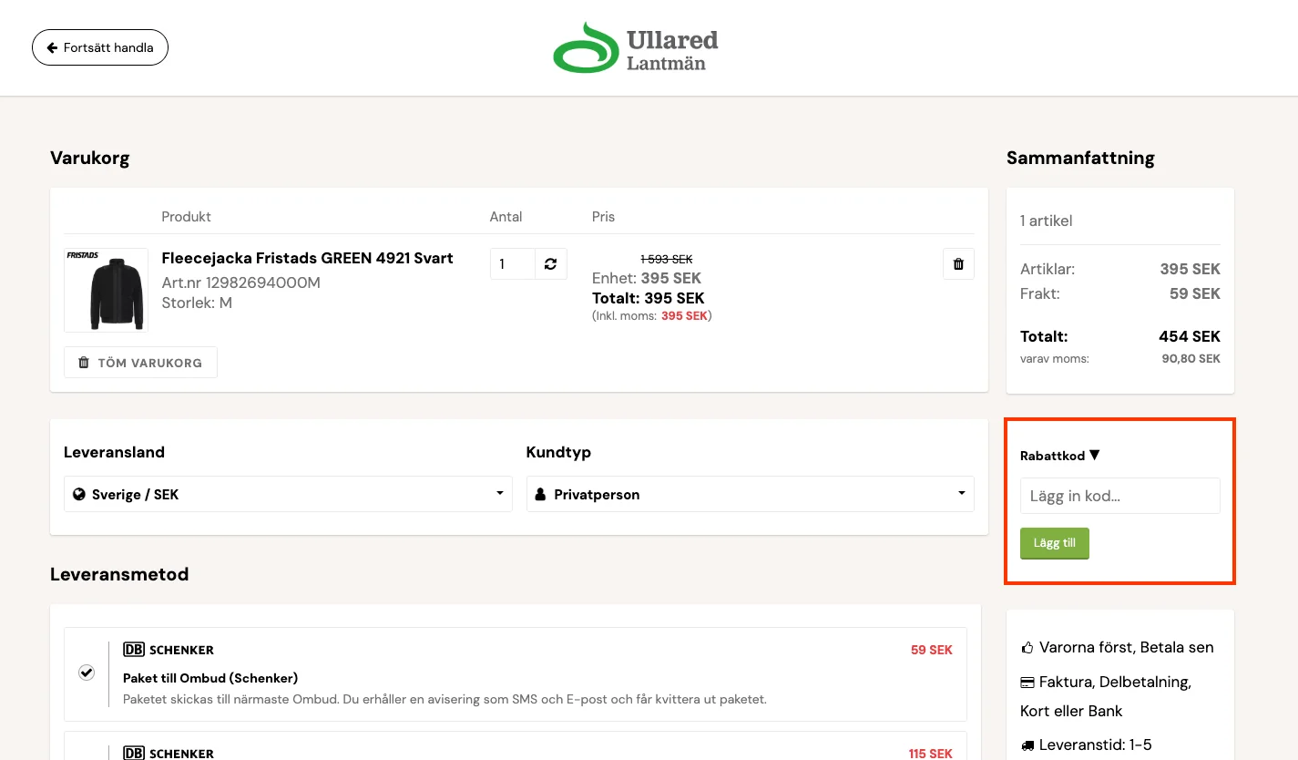 Hur man använder - Ullared Lantmän