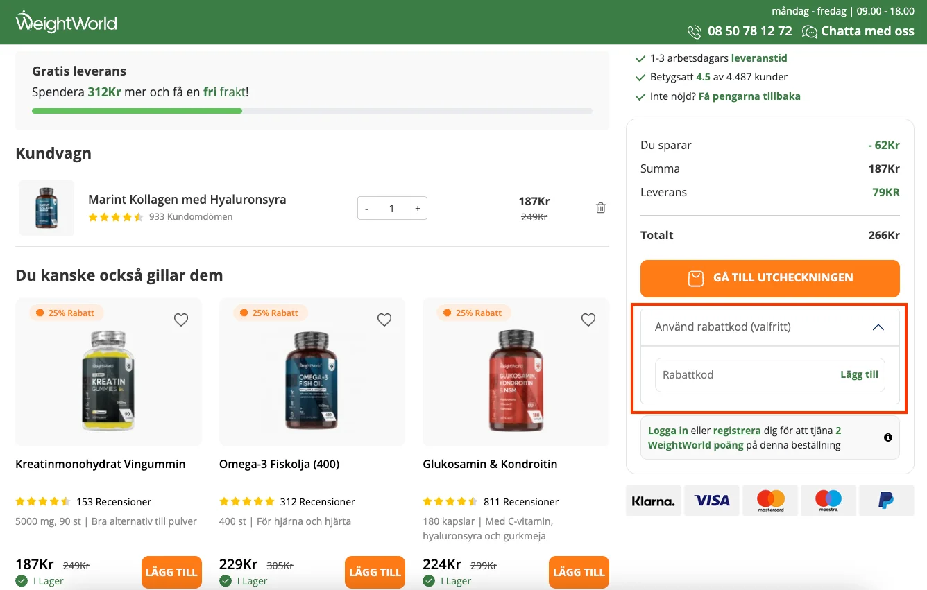 Hur man använder - WeightWorld